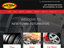 Tablet Screenshot of newtownautomotive.com
